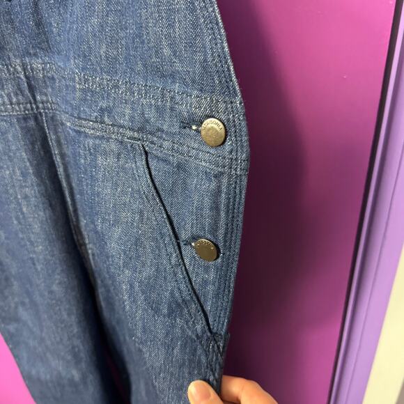 Patagonia Made in USA Denim Overalls XS Women’s Dyneema Workwear Organic Cotton - Picture 6 of 14